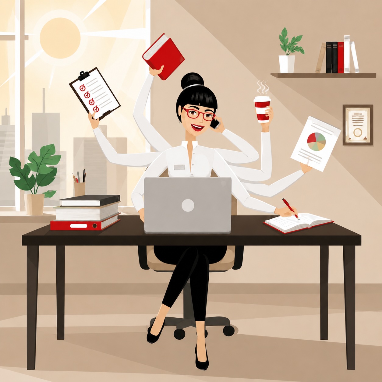 Professionnelle du soutien administratif organisant des documents